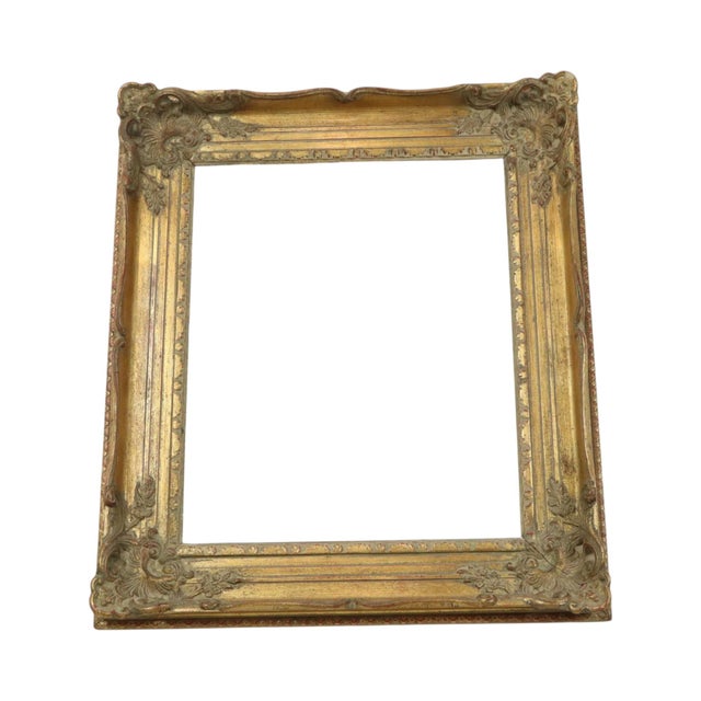 Antique Gold Leaf Frame in Pine, 1890s For Sale - Image 14 of 18