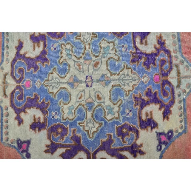 Turkish Decorative Vintage Kurdish Carpet For Sale - Image 3 of 10