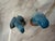 Mid 20th Century Vintage Blue Parakeet Salt and Pepper Shakers, Coordinating Pair For Sale - Image 5 of 10