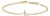 10K Yellow Gold Diamond Accent "L" Initial Charm and Link Bracelet For Sale