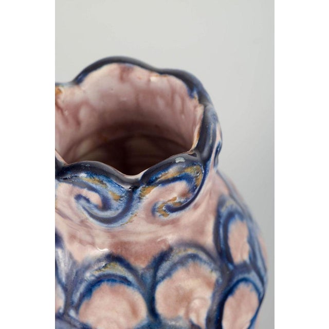Art Nouveau Style Ceramic Vase from Roskilde Lervarefabrik, Denmark, 1920s-1930s For Sale - Image 3 of 6