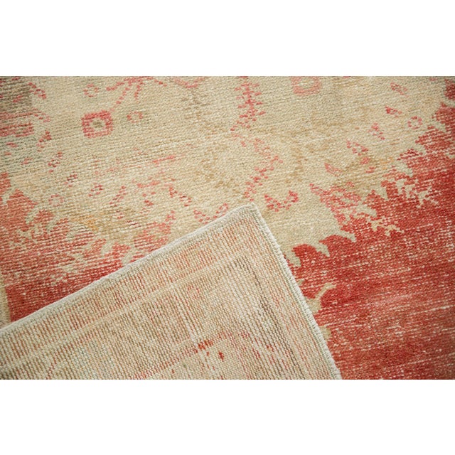 Textile 1960s Vintage Turkish Oushak Roundel Multicolor Wool Rug For Sale - Image 7 of 10