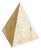 Mid-Century Travertine Marble Pyramid Paperweight attributed to Fratelli Mannelli, 1970s For Sale