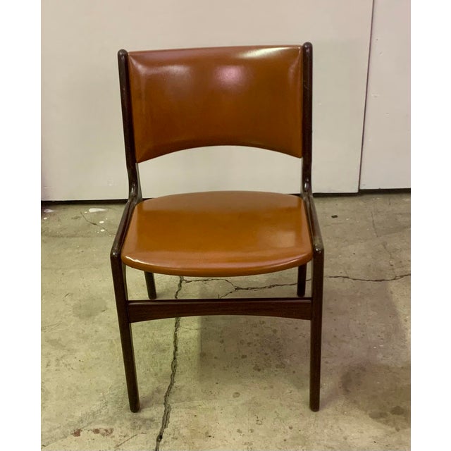 1960s A Pair of Mid-Century Danish Teak and Leatherette For Sale - Image 11 of 13