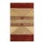 Modern Gabbeh Beige/Red Wool Rug - 2'11'' X 5'1'' For Sale