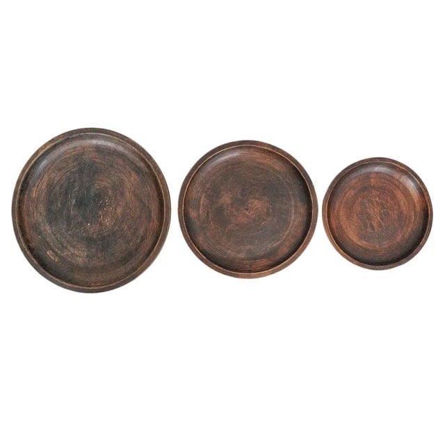 2020s Java Wood Plate Medium For Sale - Image 5 of 6