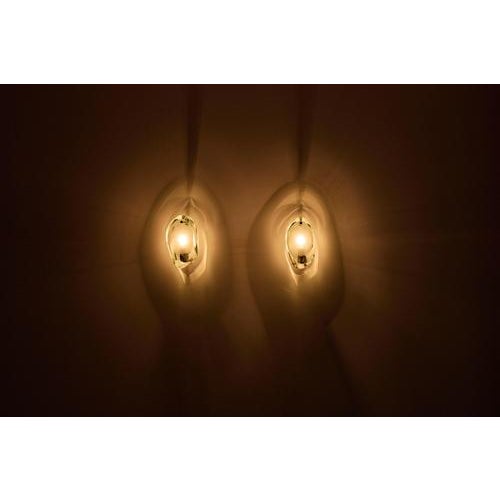 2093 Wall Sconces by Max Ingrand for Fontana Arte, 1961, Set of 2 For Sale - Image 6 of 11