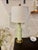 Mid-Century Paul Hanson Celadon Glazed Ceramic Table Lamp - Solid Cast Brass Base For Sale - Image 6 of 12