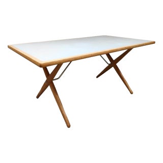 Vintage Sawhorse AT303 Dining Table by Hans J. Wegner for Andreas Tuck, 1960s For Sale