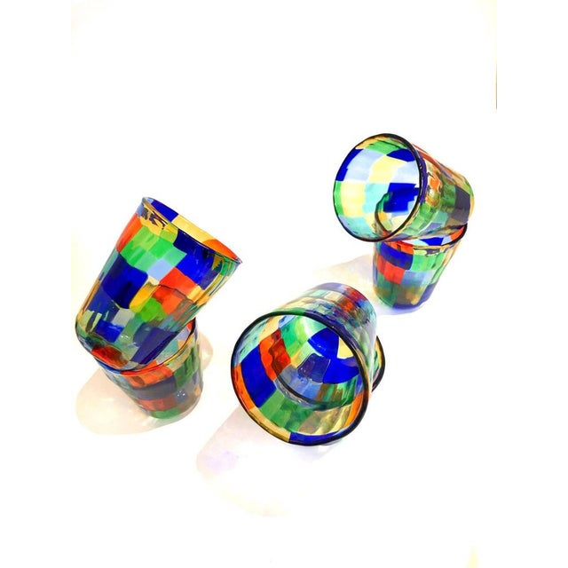 Murano Pezzati Cocktail Glasses in the Style of Venini, 2004, Set of 6 For Sale - Image 15 of 17