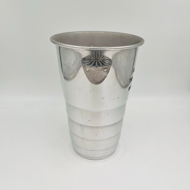 Silver Vintage Vogalu French Wine Cooler Champagne Chiller Ice Bucket For Sale - Image 8 of 12