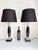 Stunning pair of table lamps in a beautiful hollywood regency / empire design, with an imposing height of 65 cms / 25,6”,...