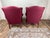 Burgundy Vintage Pair Burgandy Wing Back Chairs by Hamilton House For Sale - Image 8 of 8