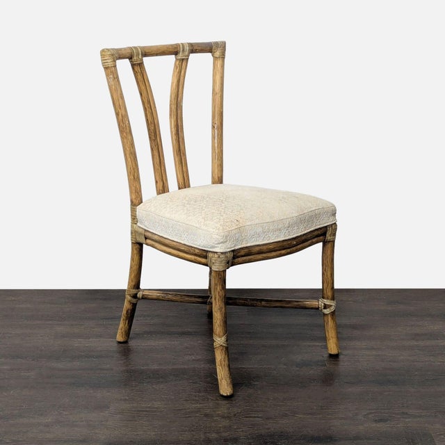 Set of Ten McGuire Bamboo Dining Chairs For Sale In San Francisco - Image 6 of 18