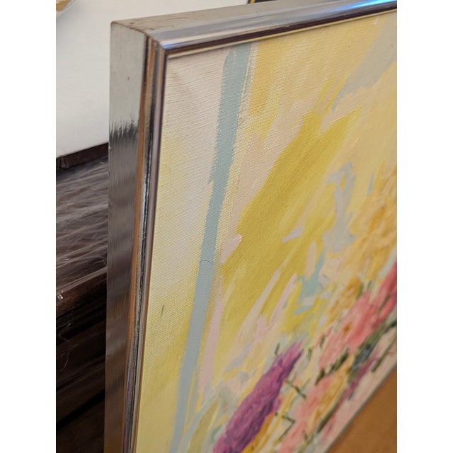 1970s Romey T. Brough (1944-) Modernist Floral Still Life For Sale - Image 16 of 16