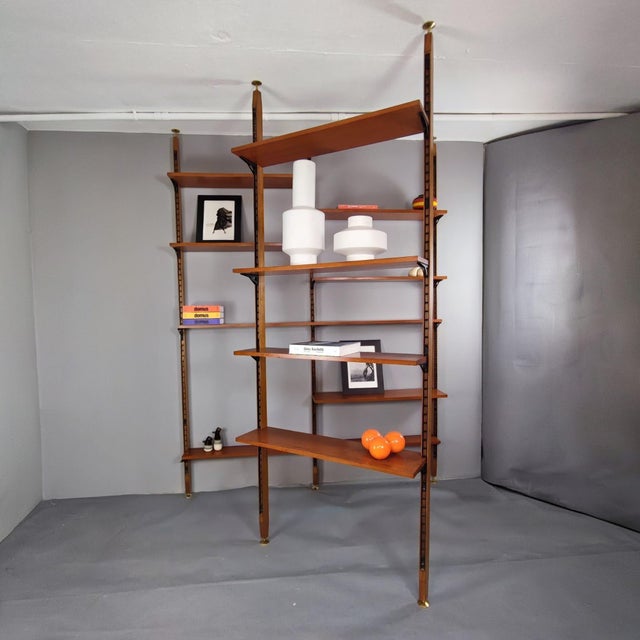 Swedish Cielo Terra Teak Bookcases, Italian Design from the 1960s For Sale - Image 11 of 11