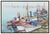 Message us to inquire about custom framing options! (Included for free with every purchase) The artwork here, "Boats in...