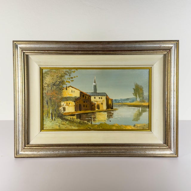 Landscape, 1950s, Oil on Canvas, Framed For Sale - Image 15 of 15