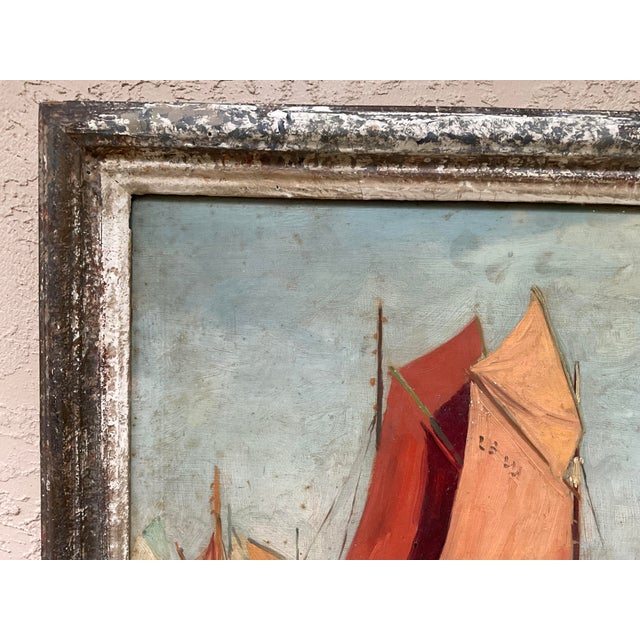 Impressionist Early 20th Century French Impressionist Harbor Painting / Lucien Lefebvre\-Foine For Sale - Image 3 of 17