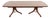 Italian Provincial Carved Cherry Wood and Inlaid Brass Double Pedestal Extension Dining Table by Emanuel Morez For Sale