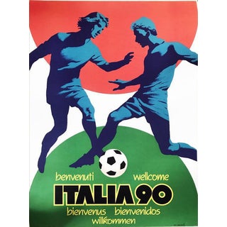 World Cup Italia 90 Poster, 1990 For Sale