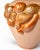 Ceramic Terracotta Table Lamp with Sculptural Glazed Fruit Decoration, 1980s For Sale - Image 4 of 5