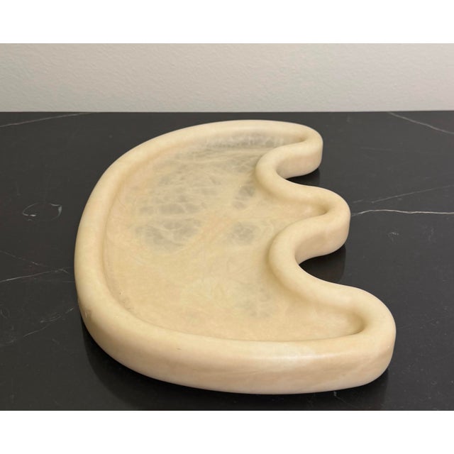 Ashley Childers Amera Alabaster Tray in Sand For Sale - Image 10 of 12