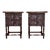 20th Century Pair of Spanish Nightstands With Two Drawers and Iron Hardware For Sale