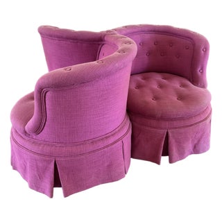 19th Century French Napoleon III "Indiscret" Three-Seat Conversation Sofa For Sale