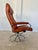 Gold Vintage Cognac Leather Ekornes Stressless Reclining Lounge Chair & Stool 1960,s For Sale - Image 8 of 18