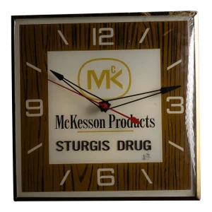 Vintage 1950s McKesson Products Sturgis Drug Clock