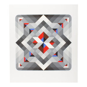 “Prizma Iii” Op Art Serigraph Print by Marko Spalatin