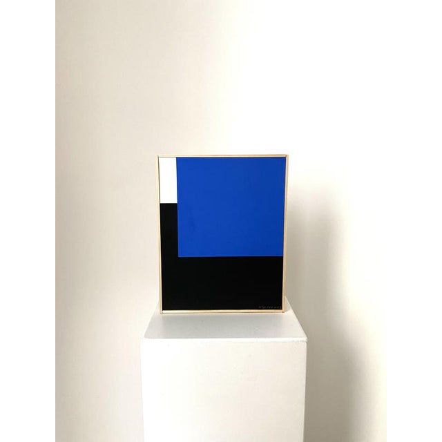 Contemporary Aurélie Nemours, Espace Bleue, 1957, Silkscreen For Sale - Image 3 of 7