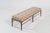 Linear Bench in Natural Wanut Series 60 by Stamford Modern For Sale - Image 4 of 18
