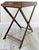 Mid 20th Century Vintage English Butler's Mahogany Tray Table With Folding Stand For Sale - Image 10 of 18