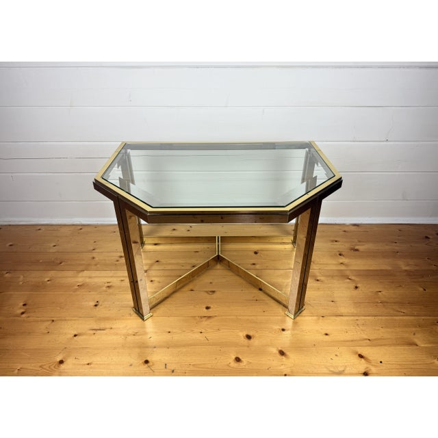 1970s Mid-Century Modern Brass and Glass Side Tables from Vereinigte Werkstätten München, 1970s, Set of 2 For Sale - Image 5 of 11
