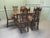 Oak Barley Twist Draw Leaf Table and Chairs, 1890, Set of 7 For Sale - Image 3 of 8