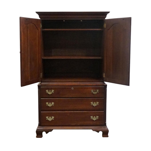 Kincaid Furniture Solid Commonwealth Cherry Traditional Style 39" Clothing Armoire For Sale - Image 4 of 12