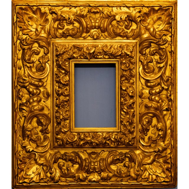 Gold Italian Carved and Gilded Frame, Central Italy, Late 17th Century For Sale - Image 8 of 8