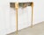 Early 20th Century French Napoleon Empire Style Marble Bronzed Wall Console Table For Sale - Image 5 of 16