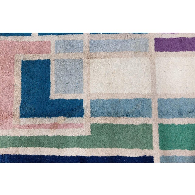 Art Deco Vintage European Art Deco Rug by Mario Radice at Doris Leslie Blau For Sale - Image 3 of 9