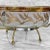 Gold Mid-Century Golden Foliage Wheat Double Glass Bowl Chip & Dip Serving Caddy For Sale - Image 8 of 10