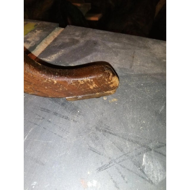 Brass 1940s Mahogany / Brass Railing Plant Stands For Sale - Image 8 of 8