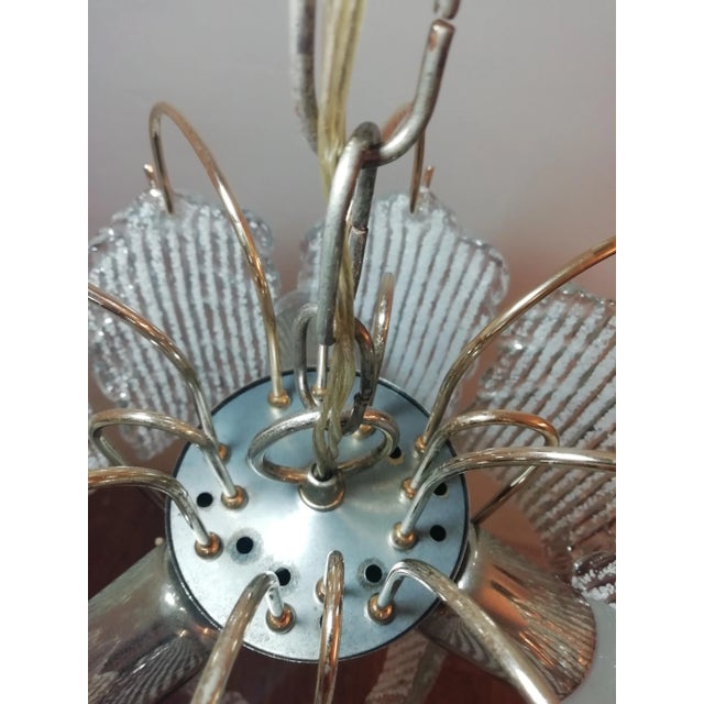 Mid-Century Modern Murano Glass Sheets Pendant Lamp For Sale - Image 17 of 18