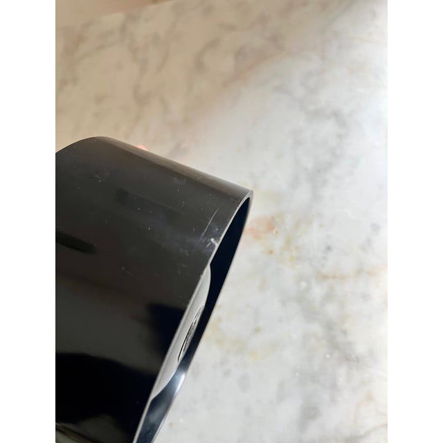 Black Vintage Italian Modernist Black Borneo Ashtray by Enzo Mari for Danese Milano, 1967 For Sale - Image 8 of 9