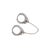 Sterling Silver & Diamond Handcuff Design Earrings For Sale In Miami - Image 6 of 8