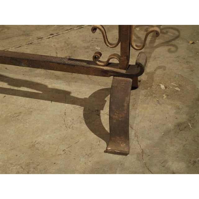 Antique One-Piece Cooking Andiron From France, Circa 1800 For Sale - Image 10 of 11