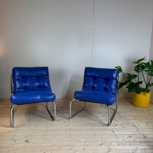 Vintage Swedish Pixi Chairs by Gillis Lundgren for Ikea, 1970 For Sale - Image 6 of 7