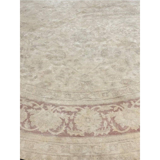 2020s Vintage Round Mahal Style Area Rug 12x12 For Sale - Image 4 of 11