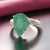 Natural Emerald Diamond Ring Size 7 14k Y Gold 7.17 TCW Certified For Sale - Image 12 of 16
